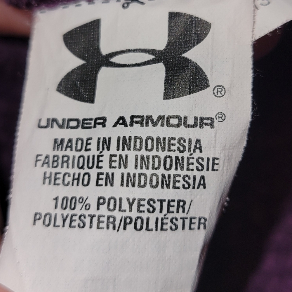 Under Armour UA Storm Water Resistant Purple Fleece Lined Zip Athletic Jacket XL - Picture 4 of 8